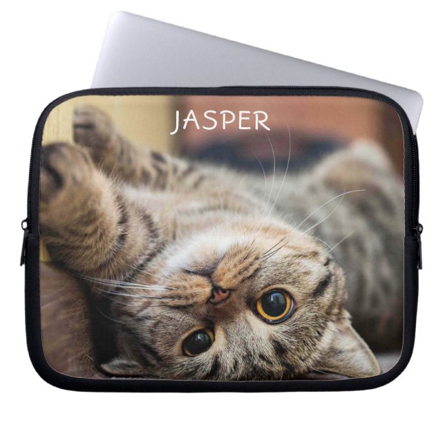 Cute Kattunge Personlig Laptop sleeve (Framsidan)
