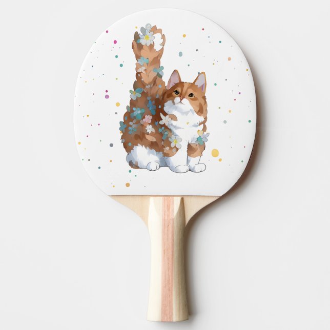 Cute Kattunge Pet Animal Pingisracket (Framsidan)