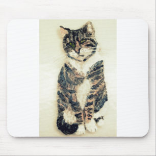 Cute Kattunge Pet Porträtt Tabby katt Musmatta