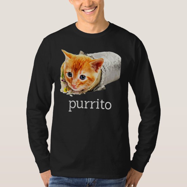 Cute Kattunge Purrito Burrito Pun Essential T Shirt (Framsida)