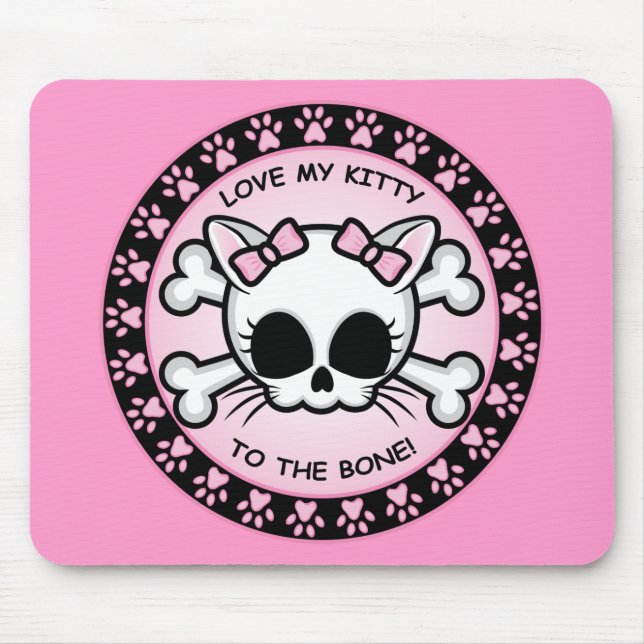 Cute Kattunge Skull Musmatta (Framsidan)