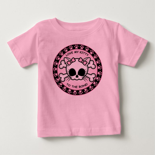 Cute Kattunge Skull T Shirt (Framsida)