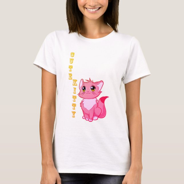 Cute Kattunge T Shirt (Framsida)