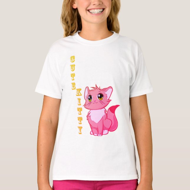 Cute Kattunge T Shirt (Framsida)