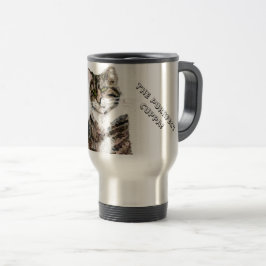Cute Kattunge Tabby katt Art Anpassningsbar Resemugg