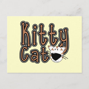 Cute Kattunge Tshirts och presenter Vykort
