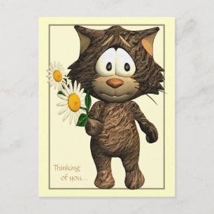 Cute Kattunge Vykort