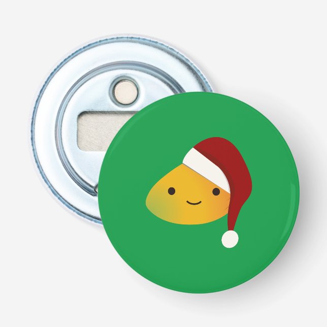 Cute Kawai Christmasi Mango Flasköppnare (Framsidan)