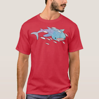 Cute Kawaii Aesthetic Blue Whale Shark OceanGift T Shirt
