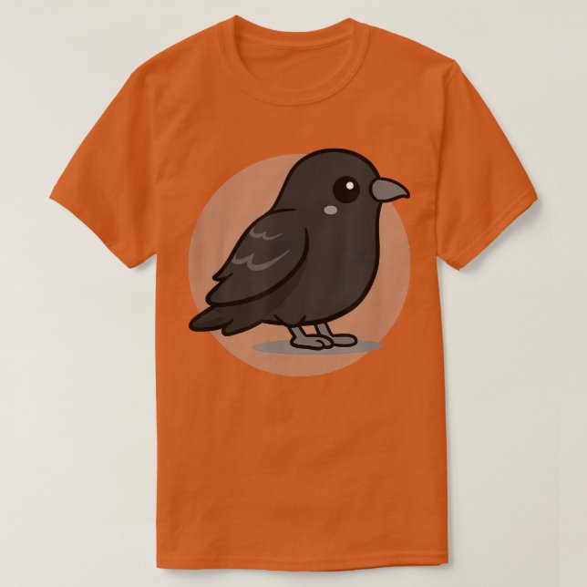 Cute Kawaii Aesthetic Raven T Shirt (Design framsida)