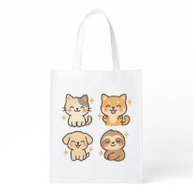 Cute Kawaii Animal Sticker Set | Cat, Dog, 