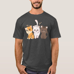 Cute Kawaii Anime - Cat Kitten Street Squad - Kawa T Shirt