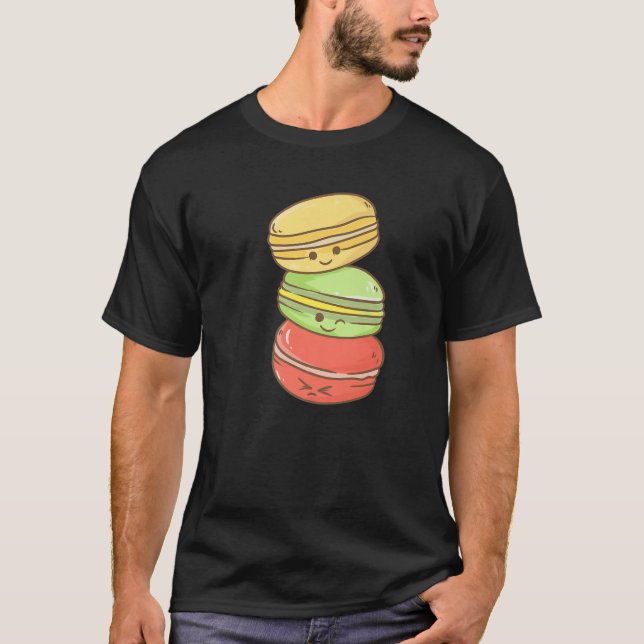 Cute Kawaii Anime - Macaroon - Aesthetic Japan T Shirt (Framsida)