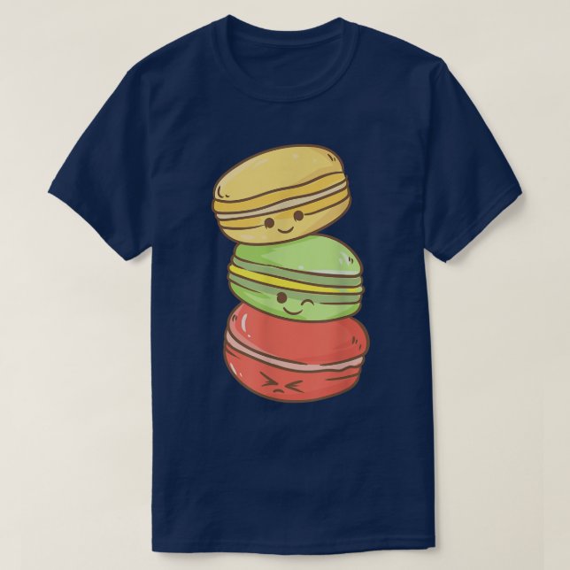 Cute Kawaii Anime  Macaroon  Aesthetic Japanese  T Shirt (Design framsida)