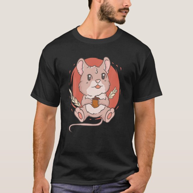 Cute Kawaii Anime - Mouse Fält - Mice Aesthetic J T Shirt (Framsida)