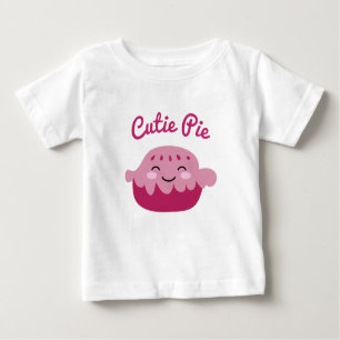 Cute Kawaii ansikte Apple Paj teckning T Shirt