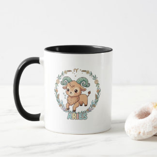 Cute Kawaii Aries Zodiac Sign Mugg