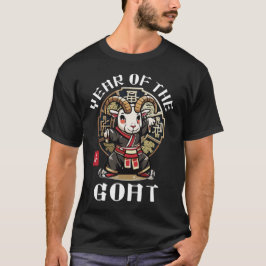 Cute Kawaii Asian Chinese Goat Zodiac Lunar År T Shirt