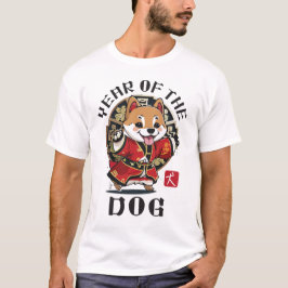 Cute Kawaii Asian Chinese Hund Zodiac Lunar År T Shirt