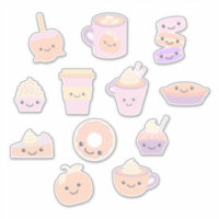 Cute Kawaii Autumn Pumpkin Paj Mönster i Pastel