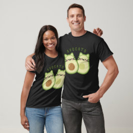 Cute Kawaii Avocado Cat Mashup T Shirt