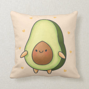 Cute Kawaii Avocado Kudde