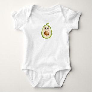 Cute Kawaii Avocado med Big Ögon - Watercolor Ill T Shirt