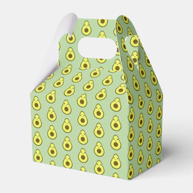 Cute Kawaii Avocado Mönster Presentaskar (Framsidan Sidan)