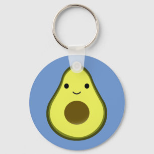 Cute Kawaii Avocado Nyckelring