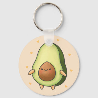 Cute Kawaii Avocado Nyckelring