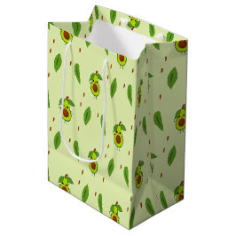 Cute kawaii avocado på grönt
