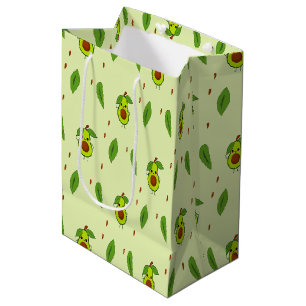 Cute kawaii avocado på grönt
