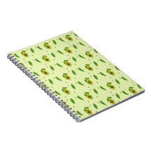 Cute kawaii avocado på grönt