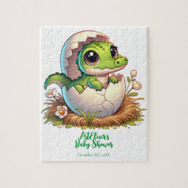 Cute Kawaii Baby Alligator Hatching Baby Shower Pussel