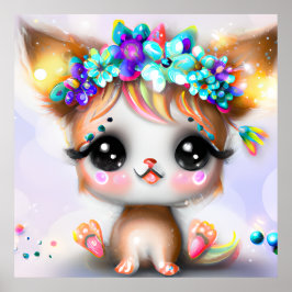 Cute Kawaii Baby Chihuahua Poster