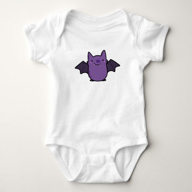 Cute Kawaii Baby Fladdermus T Shirt (Framsida)