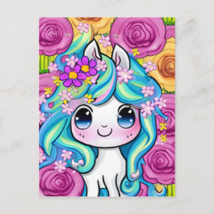 Cute Kawaii Baby Pony Vykort