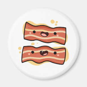 Cute Kawaii Bacon Strips Magnet