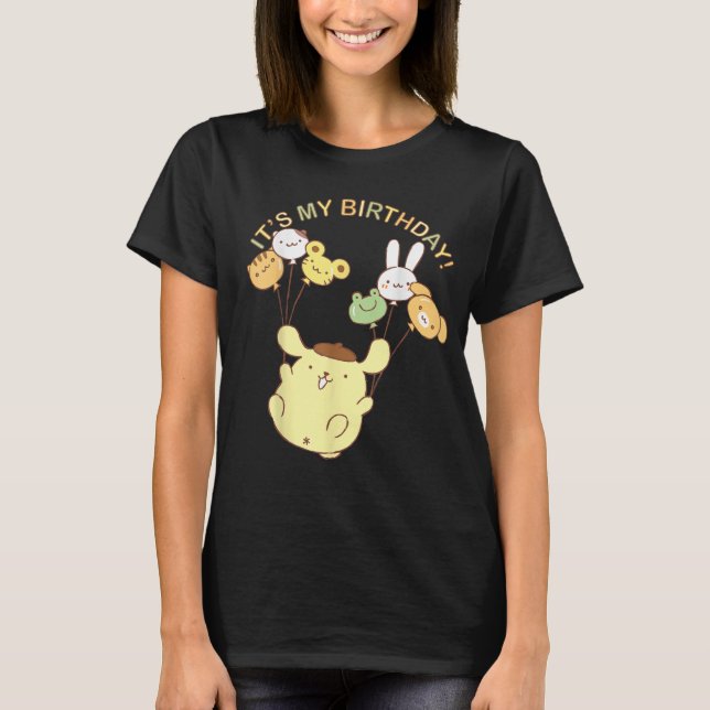 "Cute Kawaii Birthday Shirt | Animaliskt ballong T T Shirt (Framsida)