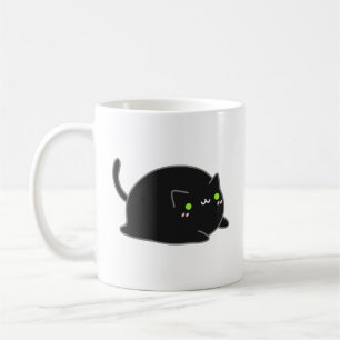Cute Kawaii Black Cat Kaffemugg
