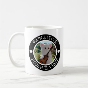Cute Kawaii Black Pawsitive Plushie Vibes Photo Kaffemugg