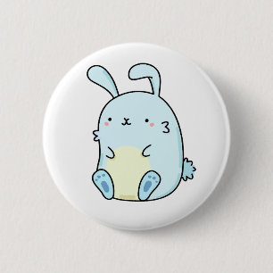 Cute Kawaii Blue Bunny Knapp