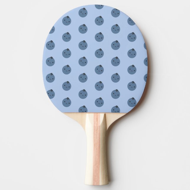 Cute Kawaii Blueberry Mönster  Pingisracket (Framsidan)