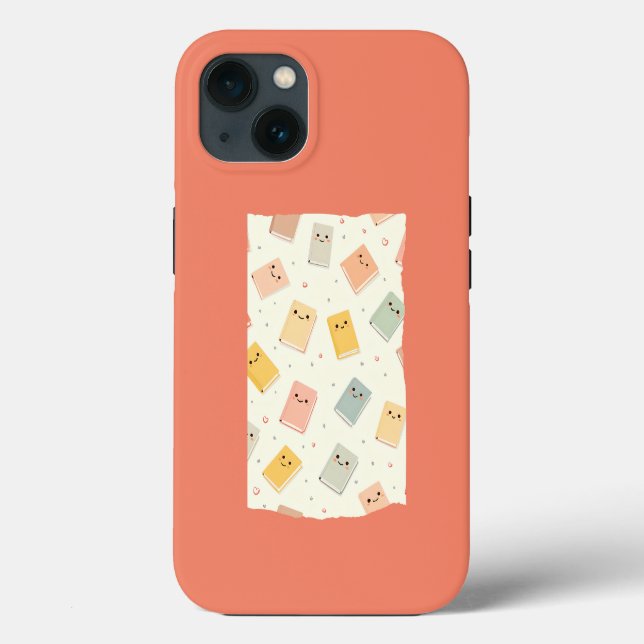Cute Kawaii Bokar iPhone/iPad-ärende (Baksida)