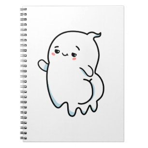 Cute Kawaii Bootylicious Ghost Anteckningsbok
