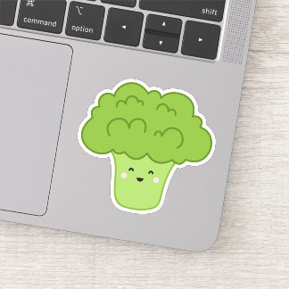 Cute kawaii broccoli tecknade figurer klistermärken