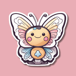 Cute Kawaii Butterfly Klistermärken