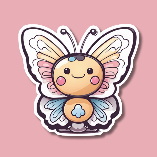 Cute Kawaii Butterfly Klistermärken (Skapare uppladdad)