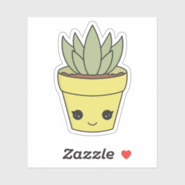 Cute Kawaii Cactus Succulent Sticker Klistermärken