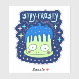 Cute Kawaii Cake Klistermärken